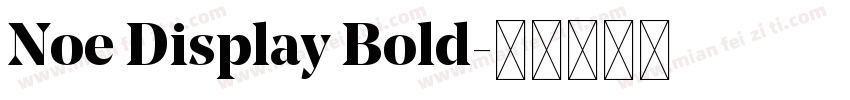 Noe Display Bold字体转换